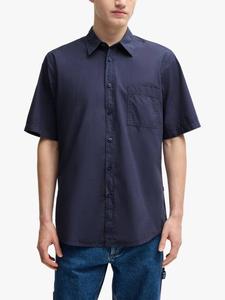 Блузка BOSS с короткими рукавами из хлопка HUGO BOSS