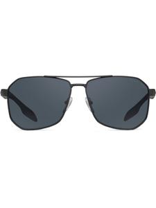 Prada Eyewear солнцезащитные очки-пилоты Linea Rossa, черный