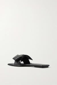 ACNE STUDIOS Кожаные шлепанцы, черный