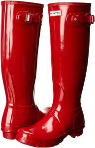 Сапоги резиновые Hunter Original Tall Gloss Rain, красный