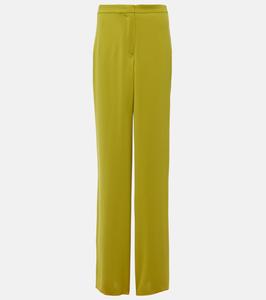 Прямые брюки с высокой талией Medusa Max Mara, Avocado