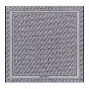 DIOR Шелковый платок Mulberry морской синий, Marine Blue