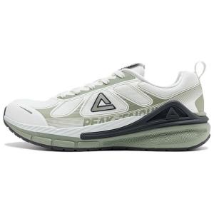 Кроссовки мужские низкие супер легкие белые/зеленые Peak