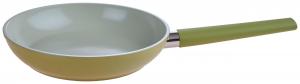 Красочная кухонная сковорода с керамическим покрытием Homeware Profession., зеленый