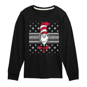 Детская толстовка с длинным рукавом The Cat in the Hat Dr. Seuss, Black