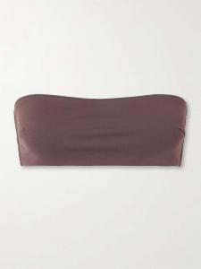 Верх бикини-бандо из переработанного материала St. Agni, коричневый