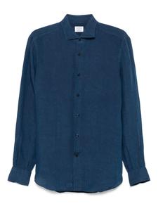 Льняная рубашка Mazzarelli, синий