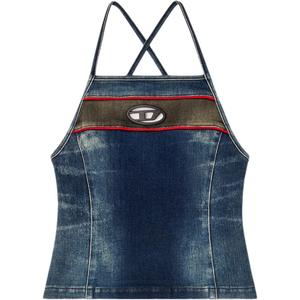 DIESEL Овальный D Series SS25 топ-камизол Women's Blue