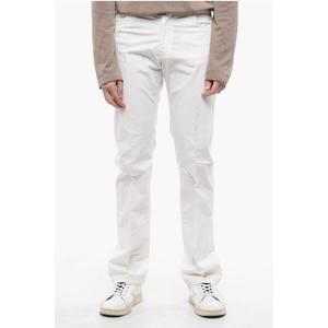 ID LUXURY DENIM Однотонные брюки с 5 карманами Corneliani, White