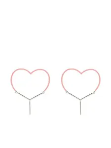 Серьги в форме сердца Y/Project, розовый