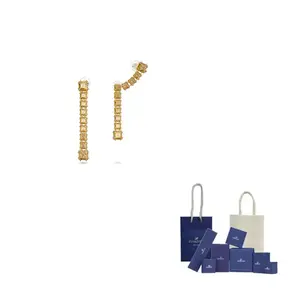 Swarovski Серьги-клипсы Millenia для женщин желтые