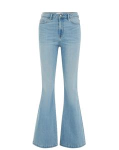 WE Fashion Джинсы клеш в синем дениме