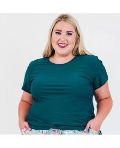 Плавательный топ Adele больших размеров Calypsa, зеленый