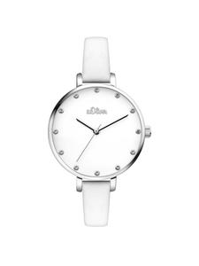 s.Oliver Кварцевые часы SO-3455-LQ серебристого цвета