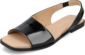 Женские сандалии на плоской подошве с ремешком сзади Journee Collection Brinsley, черный