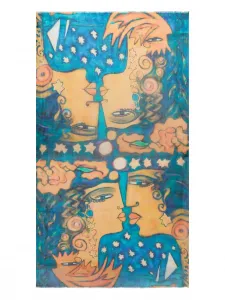 Парео El Beso Donde Esteban, синий