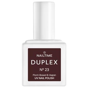 Лак для ногтей duplex uv nail polish Nailtime, n° 23 rouge noire, объем 8 мл