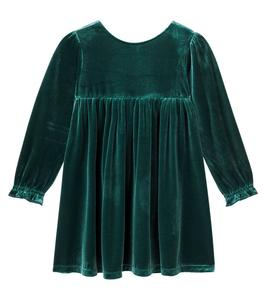 Платье из бархата с бантом Konges Sløjd, Pine Grove