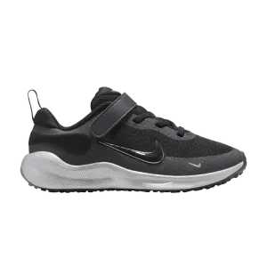 Кроссовки Nike Revolution 7 SE PS 'Black Metallic Silver', черный