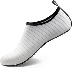 Водные тапочки для женщин и мужчин, быстро сохнущие акваноски для плавания, пляжа, занятий йогой, спорта, аксессуары для бассейна и кемпинга, необходимые для взрослых и молодежи, размеры Athmile, белый