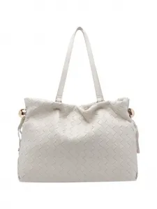 Плетеная сумка-тоут LIU JO, белый