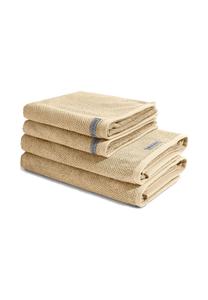Набор полотенец Ross Selection, 4 штуки, 100x50/140x70 см, песочный
