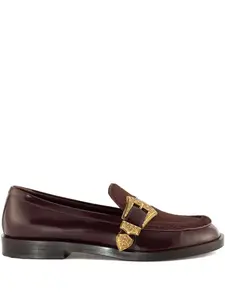 Лоферы с пряжками Roberto Festa, красный