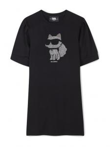 Платье на каждый день обычный крой Z30458 M Karl Lagerfeld Kids, черный