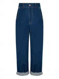 Джинсы с манжетами Moschino, синий