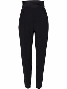 Carolina Herrera зауженные брюки с завышенной талией, черный