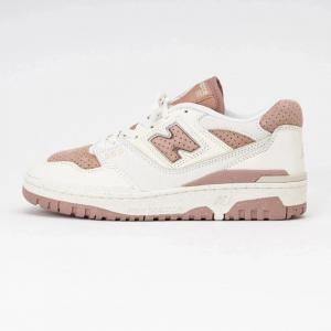 Кроссовки New Balance 550 BBW550PF женские, белые, кожаные, повседневные, модель TF8437, белый