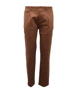 Хлопчатобумажные брюки Paolo Pecora, коричневый