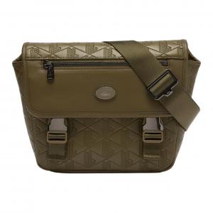 LACOSTE Полиуретановая наплечная сумка через плечо для мужчин зелёная, Green