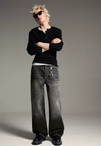 Очень мешковатые джинсы Bershka, Black