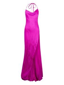 Платье с V-образным вырезом Roberto Cavalli, розовый