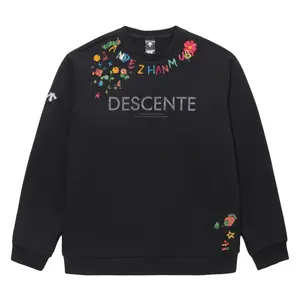 Свитшот унисекс DESCENTE, черный