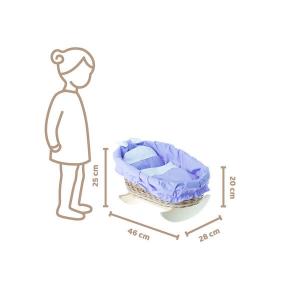 Кровать-Качалка, Колыбка Для Кукол С Подстьем 46Х28 В 20/25 См WickerPL