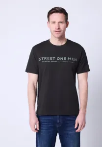 Футболка с принтом Street One Men, Schwarz