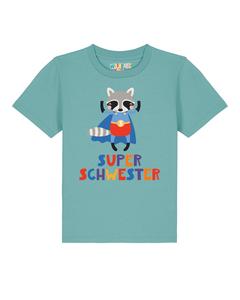 Рубашка watabout.kids Superschwester, Royal Blue/Cyan Blue