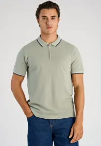 Поло с застежкой-молнией на воротнике Lindbergh, Sage Green