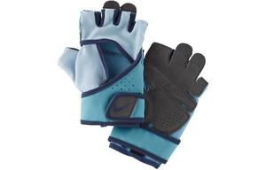 Фитнес-перчатки защитные износостойкие дышащие PU полиэстер эластан полиамид женские Nike, синий