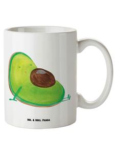 Кружка белого цвета XL с рисунком авокадо и темы беременности (ничего себе не скажешь) Mr. & Mrs. Panda