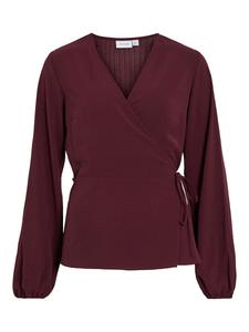 Блуза VILA VILOVIE, бордовый