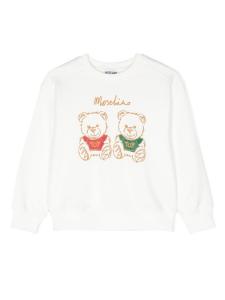 Moschino Kids толстовка с принтом Teddy Bear, белый
