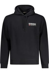 Толстовка Napapijri с капюшоном, черный / белый