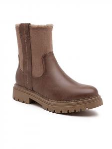 Foreverfolie Зимние ботинки светло-коричневого цвета