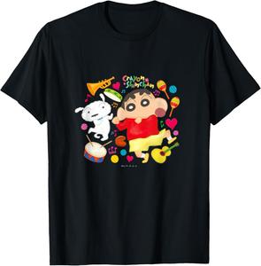 Футболка Crayon Shin-chan Ukiuki Paint Touch Crayon Shinchan, черный