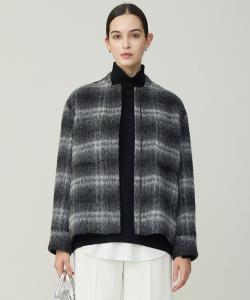 Шерстяная пушистая блузон