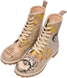 Женские высокие ботинки DOGO - веганская кожа и уникальный дизайн, зимние женские ботинки, удобные и стильные, Raccoon