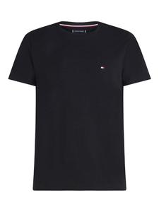 Tommy Hilfiger Core Stretch Slim Fit Футболка с круглым вырезом, черная